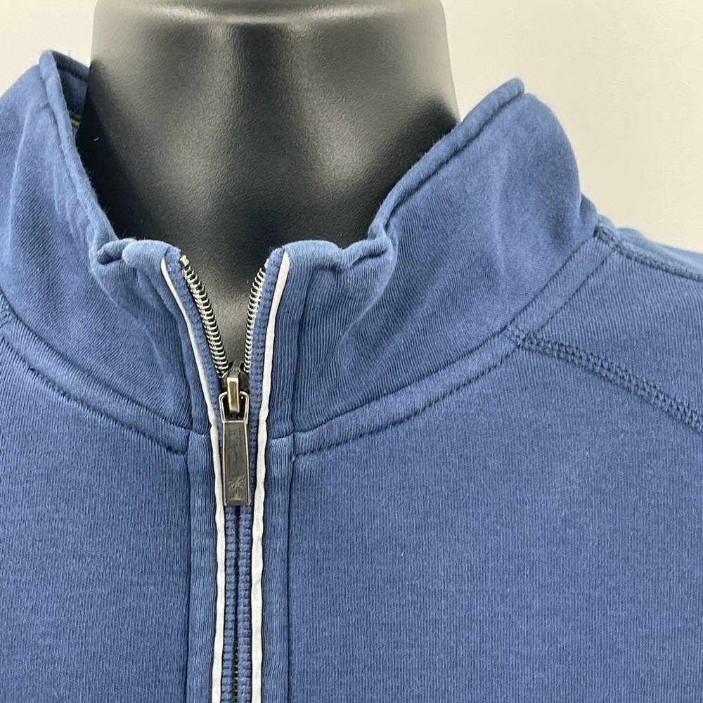 Tommy Bahama Pullover 1/4 Quarter Zip Pima Cotton Soft Blue Casual Men’s‎ 3XL - Picture 6 of 10